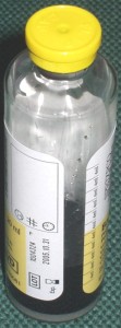 1 yellow bottle