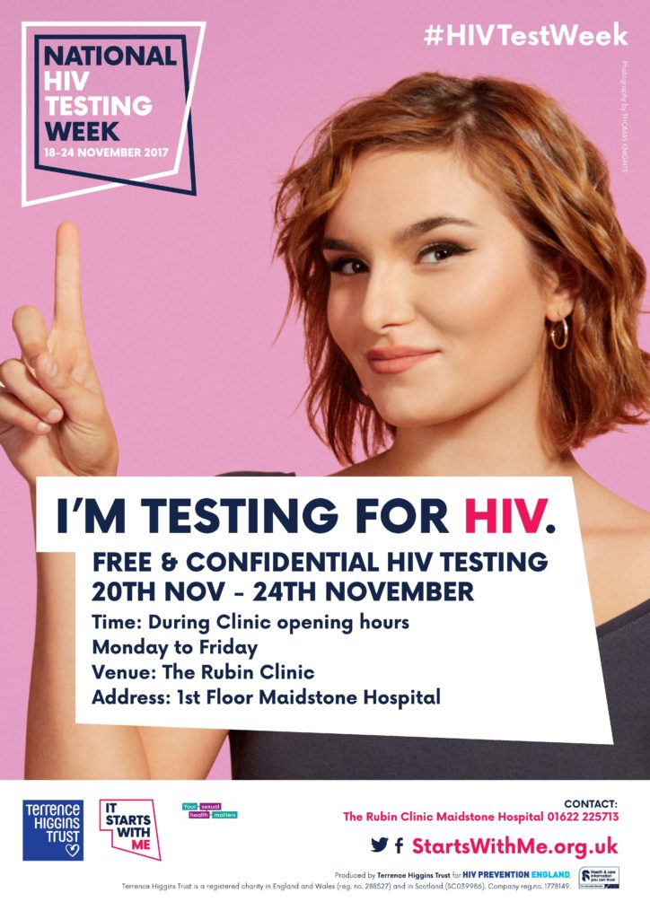 HIV Testing Week get your test across West Kent Maidstone and Tunbridge Wells NHS Trust
