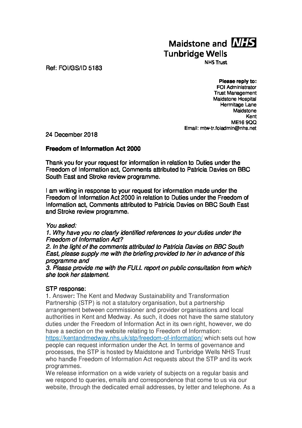Freedom Of Information Act Pdf
